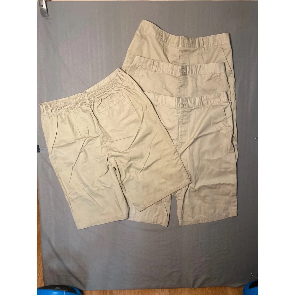 French Toast Boy School Uniform Bundle 4 Khaki Shorts 20H 2 Navy Polos XL 18/20H - Picture 8 of 16